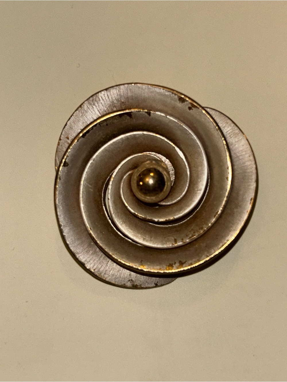 Vintage spiral brooch